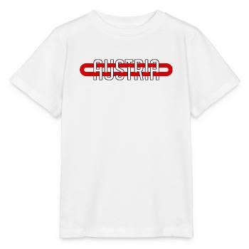 Austria Österreich Minimalistisch Heimat - Stanley/Stella Kinder T-Shirt MINI CREATOR  - Weiß - Vorne - Maike (125cm)