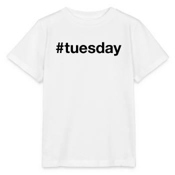 DIENSTAG Hashtag tuesday - Stanley/Stella Kinder T-Shirt MINI CREATOR  - Weiß - Vorne - Maike (125cm)