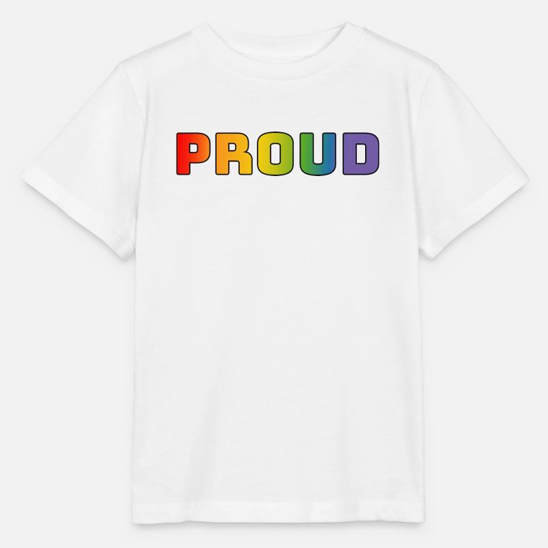 Regenbogen proud schwarz - Stanley/Stella Kinder T-Shirt MINI CREATOR - Weiß