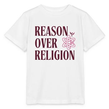 Reason over Religion - Stanley/Stella MINI CREATOR Kids’ T-Shirt - white - Front - Maike (125cm)