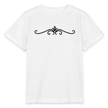 Ornement aux lignes courbes - T-shirt bio MINI CREATOR Stanley/Stella Enfant - blanc - Devant - Maike (125cm)