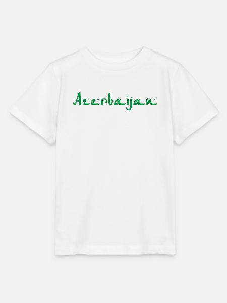Azerbaijan Aserbaidschan - Stanley/Stella Kinder T-Shirt MINI CREATOR - Weiß