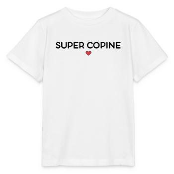 super copine - T-shirt bio MINI CREATOR Stanley/Stella Enfant - blanc - Devant - Maike (125cm)
