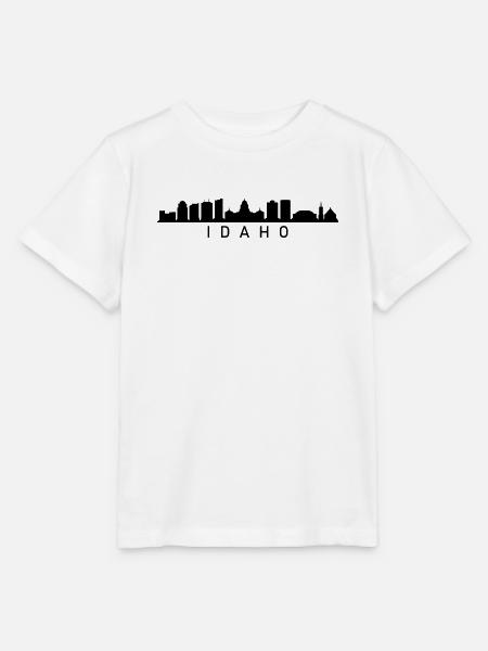 Idaho Skyline - Stanley/Stella Kinder T-Shirt MINI CREATOR  - Weiß