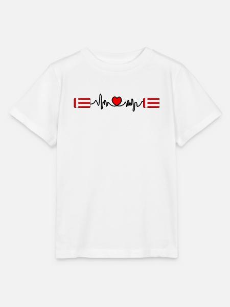 Herzschlag der Eindhoven-Flagge - Stanley/Stella Kinder T-Shirt MINI CREATOR - Weiß