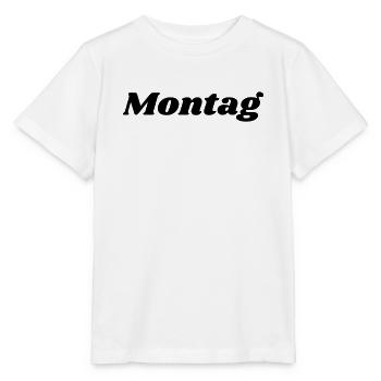 Montag Schriftzug - Stanley/Stella Kinder T-Shirt MINI CREATOR  - Weiß - Vorne - Maike (125cm)