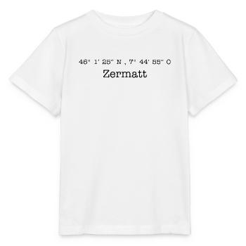 Coordonnées Zermatt Suisse - T-shirt bio MINI CREATOR Stanley/Stella Enfant - blanc - Devant - Maike (125cm)