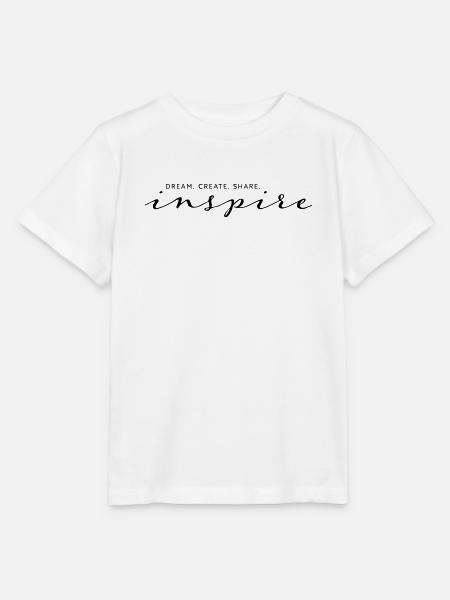 Dream Create Share Inspire - Stanley/Stella Kinder T-Shirt MINI CREATOR  - Weiß