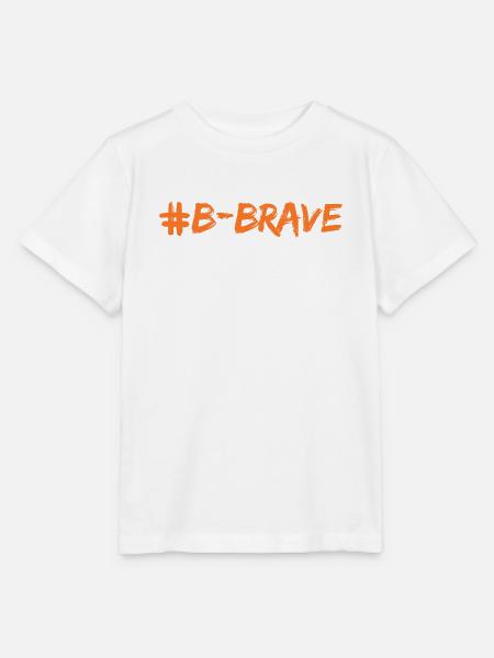 #B-Brave-Druck - Stanley/Stella Kinder T-Shirt MINI CREATOR  - Weiß