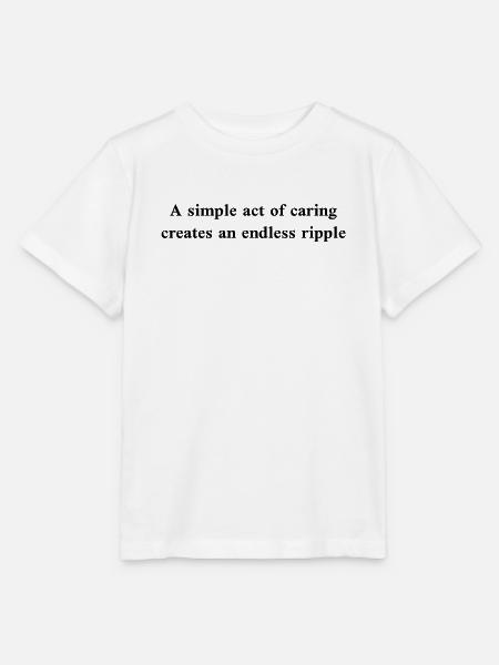 A simple act of caring - Stanley/Stella Kinder T-Shirt MINI CREATOR  - Weiß