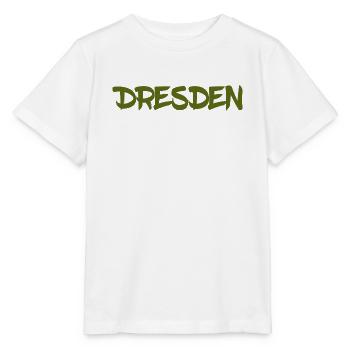 Dresden - Sachsen - Frauenkirche - Zwinger - Elbe - Stanley/Stella Kinder T-Shirt MINI CREATOR  - Weiß - Vorne - Maike (125cm)
