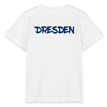 Dresden - Sachsen - Frauenkirche - Zwinger - Elbe - Stanley/Stella Kinder T-Shirt MINI CREATOR  - Weiß - Vorne - Maike (125cm)
