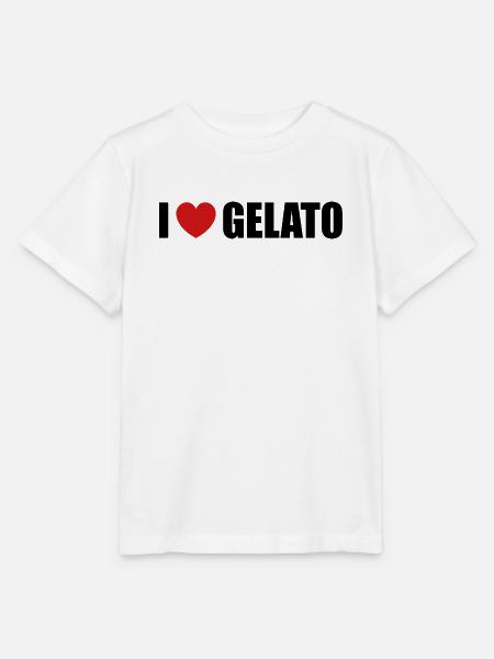 I love Gelato - Stanley/Stella Kinder T-Shirt MINI CREATOR - Weiß