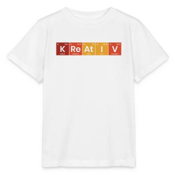 Periodensystem Kreativ - Stanley/Stella Kinder T-Shirt MINI CREATOR  - Weiß - Vorne - Maike (125cm)
