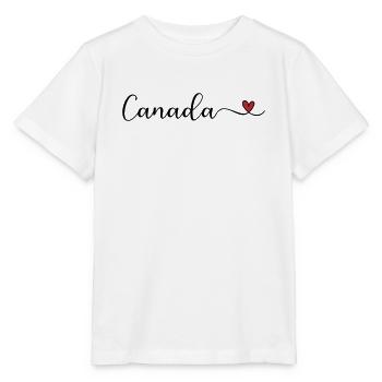 Canada Heart - Stanley/Stella Kinder T-Shirt MINI CREATOR  - Weiß - Vorne - Maike (125cm)