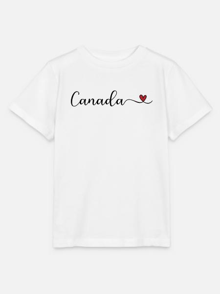 Canada Heart - Stanley/Stella Kinder T-Shirt MINI CREATOR - Weiß