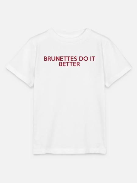 022 Brünette machen es besser - Stanley/Stella Kinder T-Shirt MINI CREATOR  - Weiß