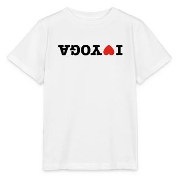 I love yoga - Stanley/Stella Kinder T-Shirt MINI CREATOR  - Weiß - Vorne - Maike (125cm)