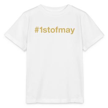 born on May 1st birthday birthday - Stanley/Stella MINI CREATOR Kids’ T-Shirt - white - Front - Maike (125cm)