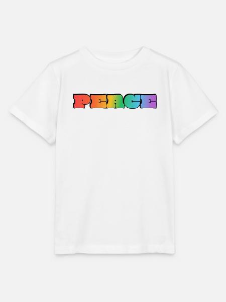Regenbogenfrieden - Stanley/Stella Kinder T-Shirt MINI CREATOR - Weiß