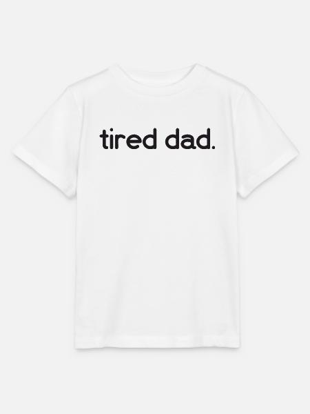 tired dad - Stanley/Stella Kinder T-Shirt MINI CREATOR - Weiß