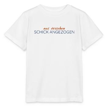 Aus Versehen schick angezogen – Statement - Stanley/Stella Kinder T-Shirt MINI CREATOR  - Weiß - Vorne - Maike (125cm)