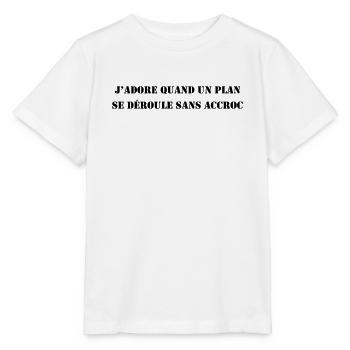 Se Déroule Sans Accroc / Agence Tous Risques - T-shirt bio MINI CREATOR Stanley/Stella Enfant - blanc - Devant - Maike (125cm)