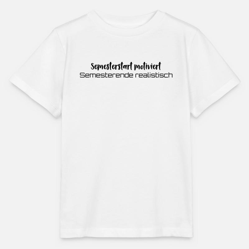 Kaffee → Lernen → Existenzkrise - Stanley/Stella Kinder T-Shirt MINI CREATOR  - Weiß