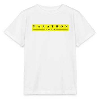 Marathon 2026 - Stanley/Stella Kinder T-Shirt MINI CREATOR  - Weiß - Vorne - Maike (125cm)