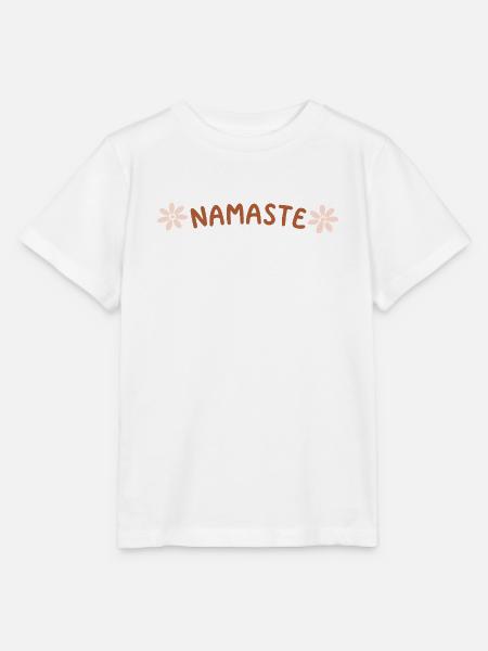 Böhmische Floral-Namaste - Stanley/Stella Kinder T-Shirt MINI CREATOR  - Weiß