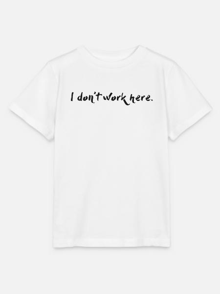 I don't work here. - Stanley/Stella Kinder T-Shirt MINI CREATOR - Weiß