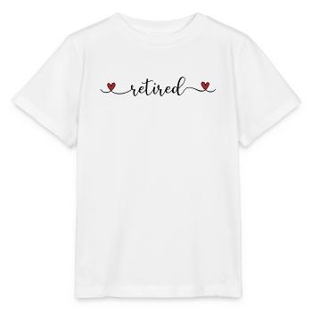 Zurückgezogene niedliche Typografie mit Herz - Stanley/Stella Kinder T-Shirt MINI CREATOR  - Weiß - Vorne - Maike (125cm)