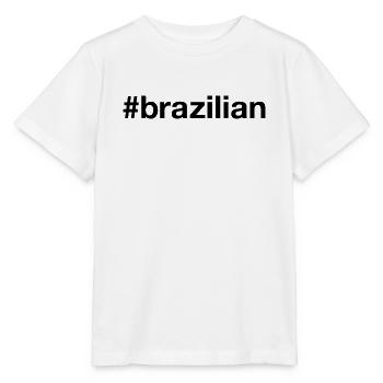 BRAZILIAN Brasilien Hashtag Ich bin Brasilianer - Stanley/Stella Kinder T-Shirt MINI CREATOR  - Weiß - Vorne - Maike (125cm)