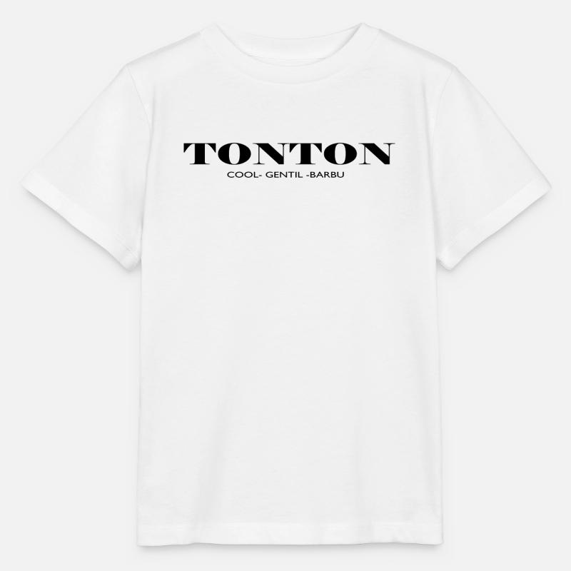 tonton cool gentil barbu - T-shirt bio MINI CREATOR Stanley/Stella Enfant - blanc