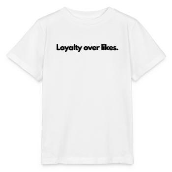 La fidélité plutôt que les likes. - T-shirt bio MINI CREATOR Stanley/Stella Enfant - blanc - Devant - Maike (125cm)