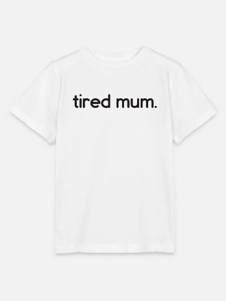 tired mum - Stanley/Stella Kinder T-Shirt MINI CREATOR  - Weiß