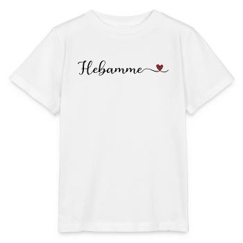 Hebamme mit Herz - Stanley/Stella Kinder T-Shirt MINI CREATOR  - Weiß - Vorne - Maike (125cm)