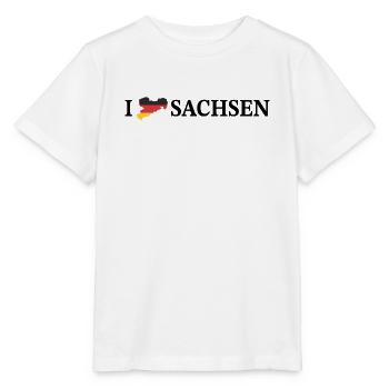 I love Sachsen Deutschland - Stanley/Stella Kinder T-Shirt MINI CREATOR  - Weiß - Vorne - Maike (125cm)