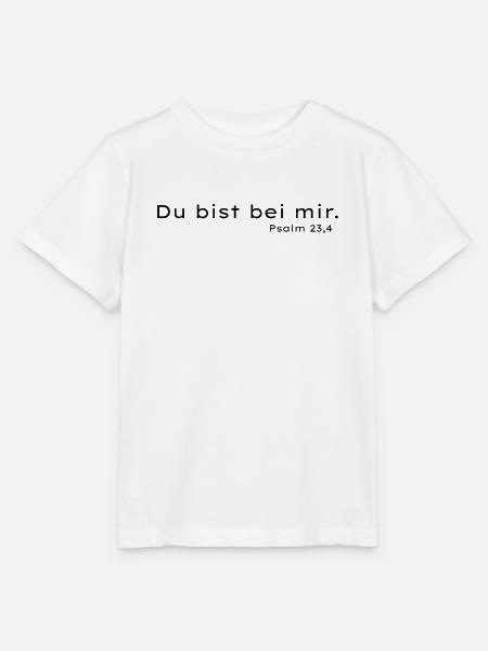 Bei mir Psalm 23,4 – Trostdesign - Stanley/Stella Kinder T-Shirt MINI CREATOR - Weiß