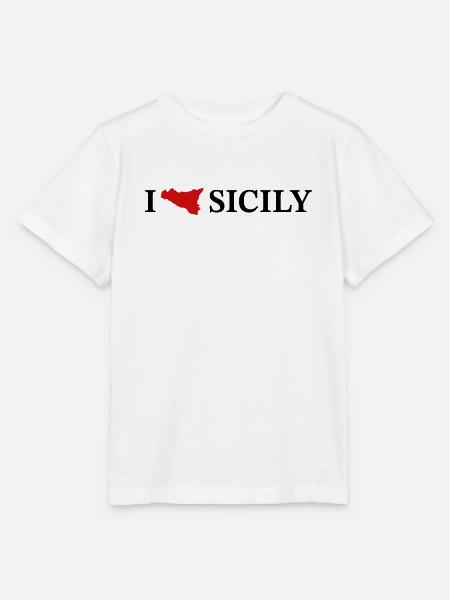 I love Sicily - Stanley/Stella Kinder T-Shirt MINI CREATOR  - Weiß