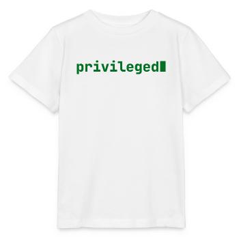 Feeling Privileged | Developer mood | dark - Stanley/Stella MINI CREATOR Kids’ T-Shirt - white - Front - Maike (125cm)