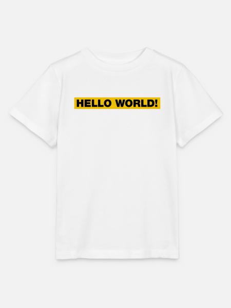 Hello World! - Stanley/Stella Kinder T-Shirt MINI CREATOR - Weiß