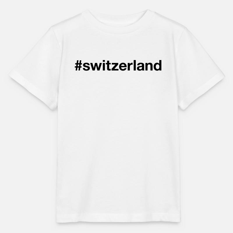 SUISSE Hashtag Suisse - T-shirt bio MINI CREATOR Stanley/Stella Enfant - blanc