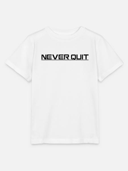 Never Quit Ausdauer Motiv - Stanley/Stella Kinder T-Shirt MINI CREATOR  - Weiß