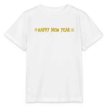 HAPPY NEW YEAR. NEW YEAR'S EVE. NEW YEAR - Stanley/Stella MINI CREATOR Kids’ T-Shirt - white - Front - Maike (125cm)