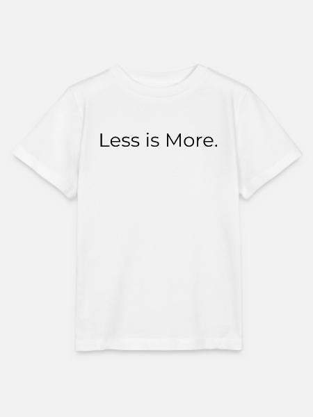 Less Is More – Minimalistisches T‑Shirt - Stanley/Stella Kinder T-Shirt MINI CREATOR  - Weiß
