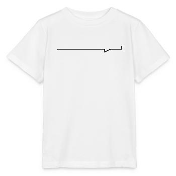 Balken-Sprechblase - Stanley/Stella Kinder T-Shirt MINI CREATOR  - Weiß - Vorne - Maike (125cm)