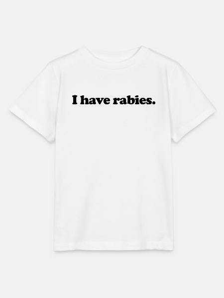 Ich habe Tollwut - Stanley/Stella Kinder T-Shirt MINI CREATOR  - Weiß