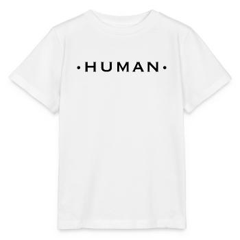 HUMAN – Statement for more humanity - Stanley/Stella MINI CREATOR Kids’ T-Shirt - white - Front - Maike (125cm)