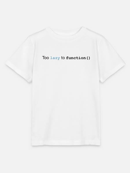 Too lazy to function - Stanley/Stella Kinder T-Shirt MINI CREATOR  - Weiß
